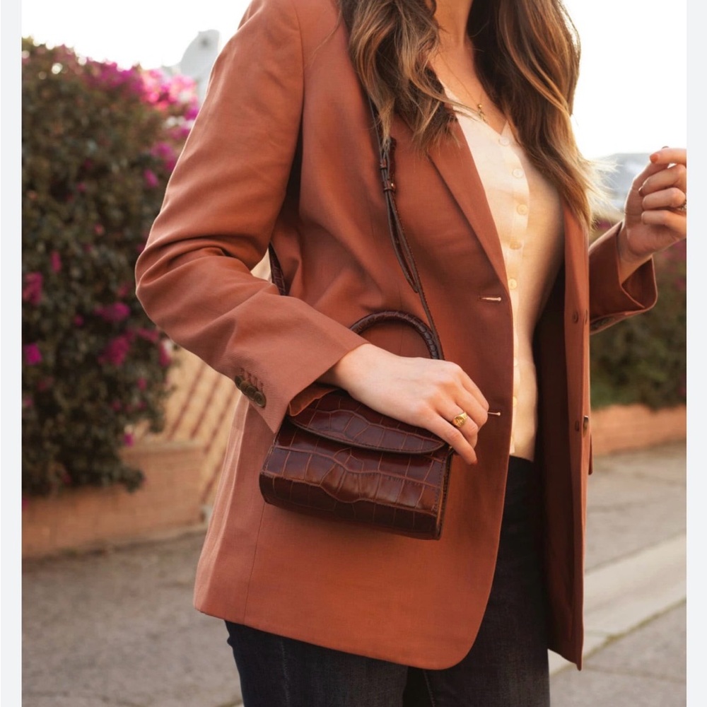 Avec Les Filles Rust Brown Blazer